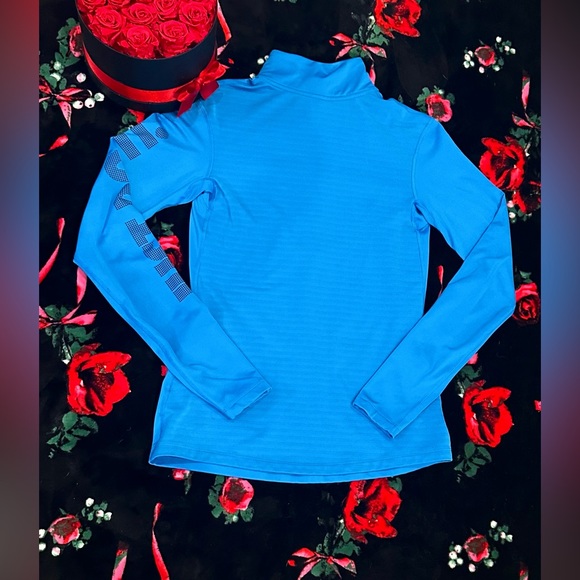 NIKE PRO DRI-FIT 1/3 Zip Long Sleeve Jacket Blue Size Large!! - Picture 5 of 5